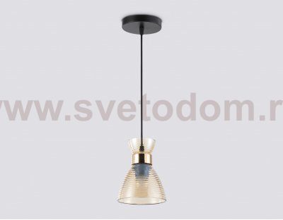 TR3403 BK/FGD/TI черный/золото/янтарь E27 max 60W D135*1000