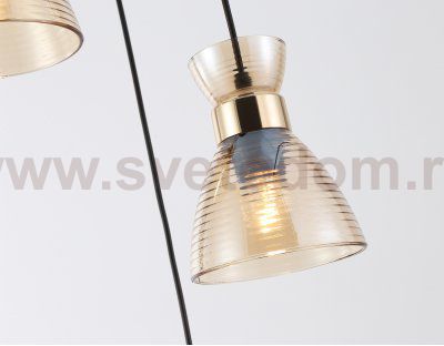 TR3405/3 BK/FGD/TI черный/золото/янтарь E27/3 max 60W D345*1000