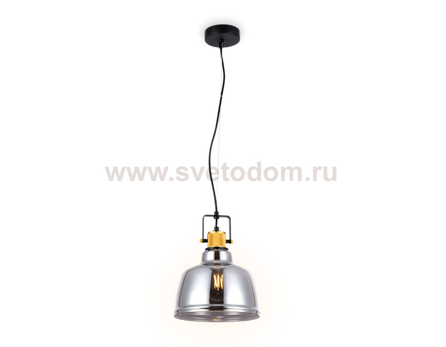 Люстра подвесная Ambrella TR3527 SB/SM бронза/дымчатый E27 max 40W D220*1000 TRADITIONAL