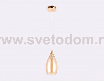 Люстра подвесная Ambrella TR3543 GD/TI золото/янтарь E14 max 40W D130*1000 TRADITIONAL