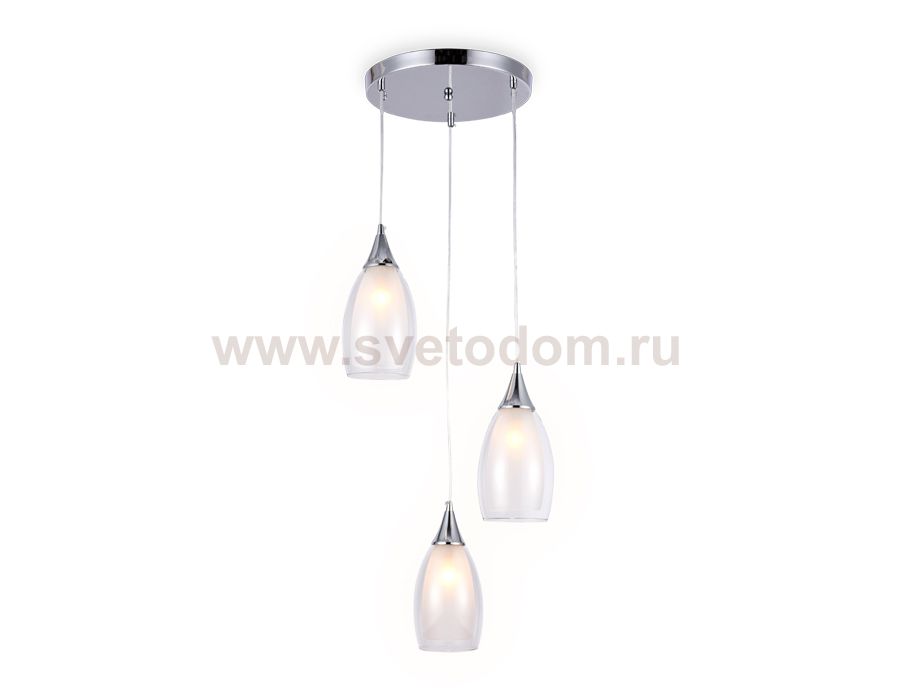 Люстра подвесная Ambrella TR3548/3 CH/CL хром/прозрачный E14 max 40W 370*130*1000 TRADITIONAL