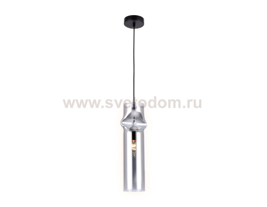Люстра подвесная Ambrella TR3561 BK/SM черный/дымчатый E27 max 40W D130*1200 TRADITIONAL
