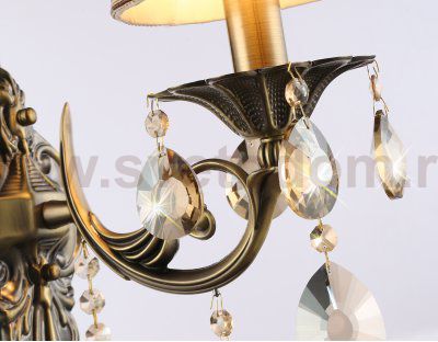 Настенный светильник с абажуром и хрусталем Ambrella TR4578 TR