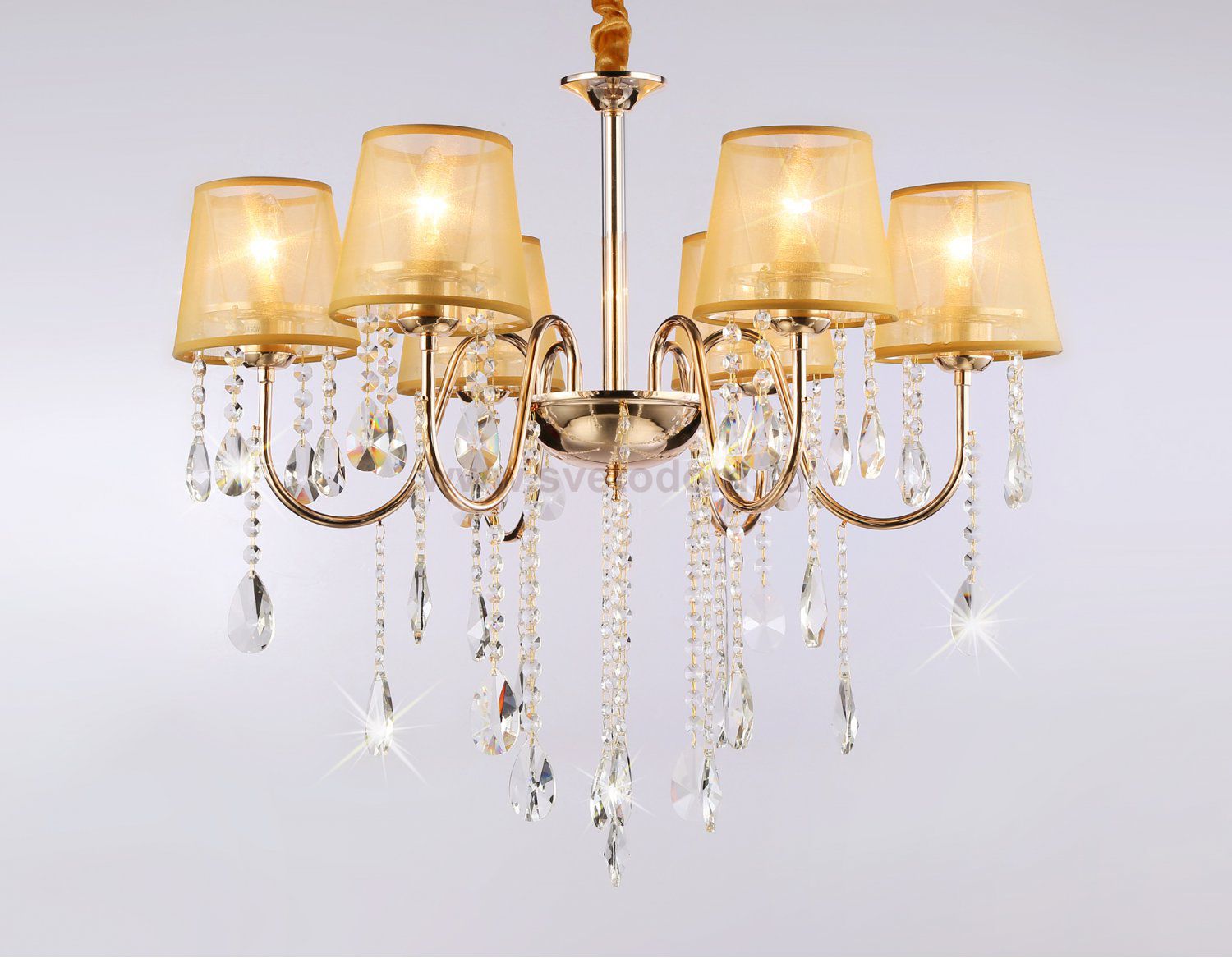 Подвесная люстра с абажурами и хрусталем Ambrella TR4589 TR