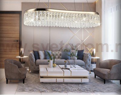 Подвесной светодиодный светильник с хрусталем Ambrella TR49737 TR