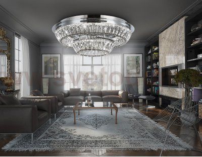 Потолочная светодиодная люстра с хрусталем Ambrella TR5029 TR
