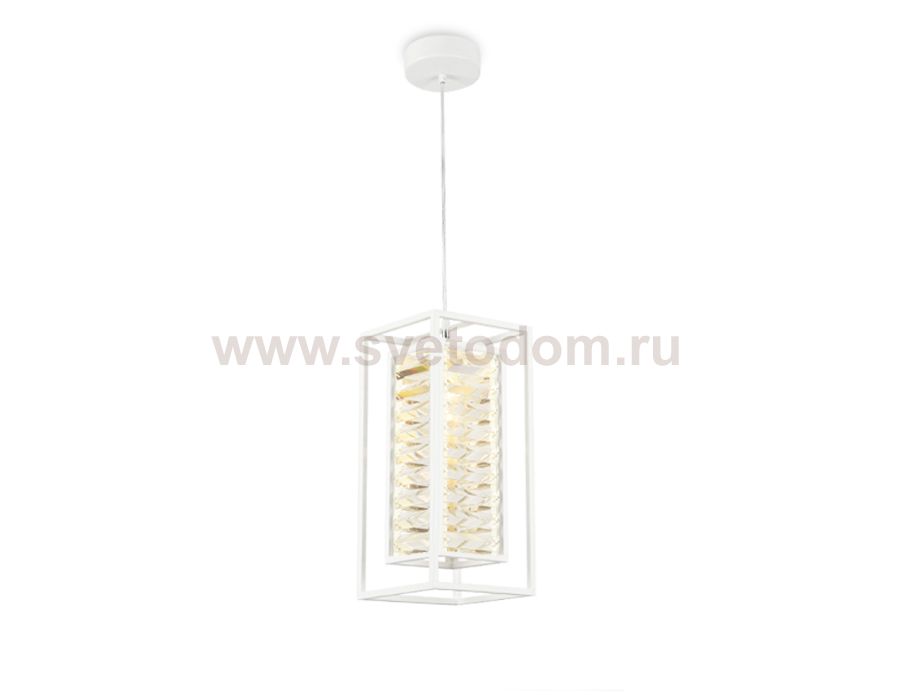 Люстра подвесная Ambrella TR5042 WH/CL белый/прозрачный E14/1 max 40W 180*180*760 TRADITIONAL