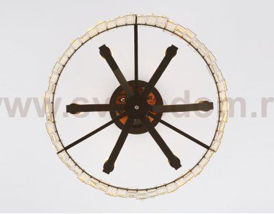 Люстра подвесная Ambrella TR5052 CH/BK/CL хром/черный/прозрачный E14/6 max 40W D500*380 TRADITIONAL