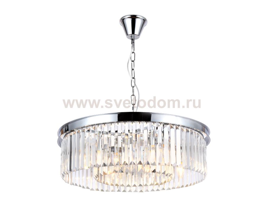 Люстра подвесная Ambrella TR5096/8 CH/CL хром/прозрачный E14/8 max 40W D600*760 TRADITIONAL