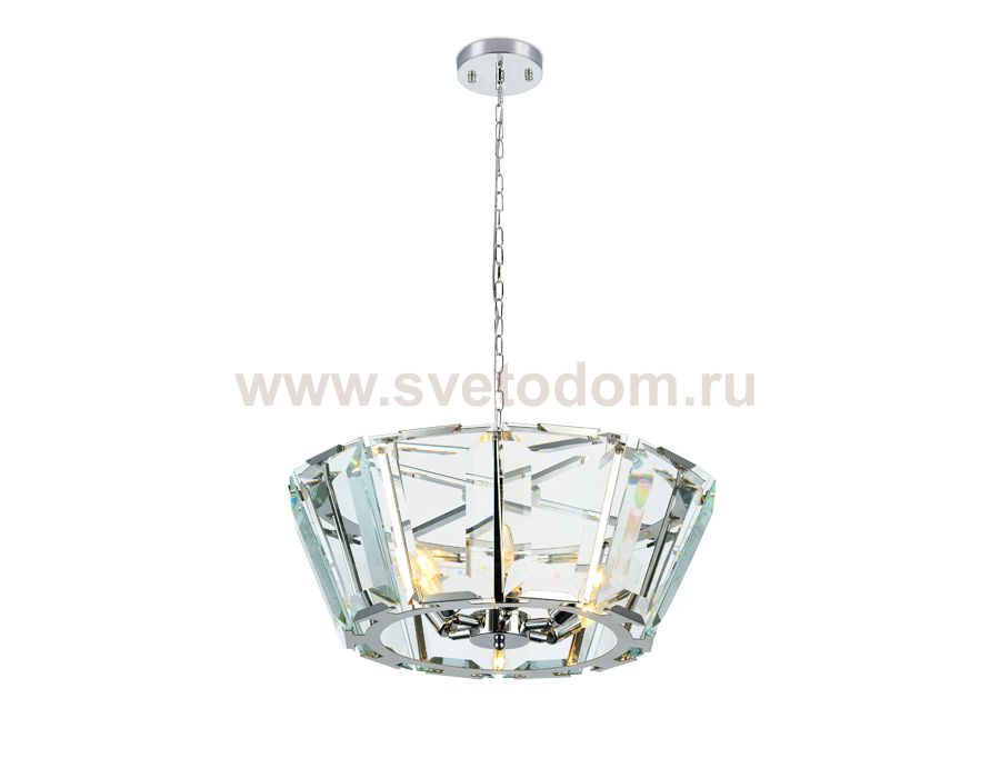 Люстра подвесная Ambrella TR5110/6 CH/CL хром/прозрачный E14/6 max 40W D550*1000 TRADITIONAL