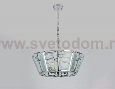 Люстра подвесная Ambrella TR5110/6 CH/CL хром/прозрачный E14/6 max 40W D550*1000 TRADITIONAL