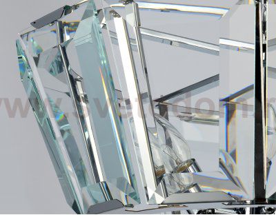Люстра подвесная Ambrella TR5110/6 CH/CL хром/прозрачный E14/6 max 40W D550*1000 TRADITIONAL
