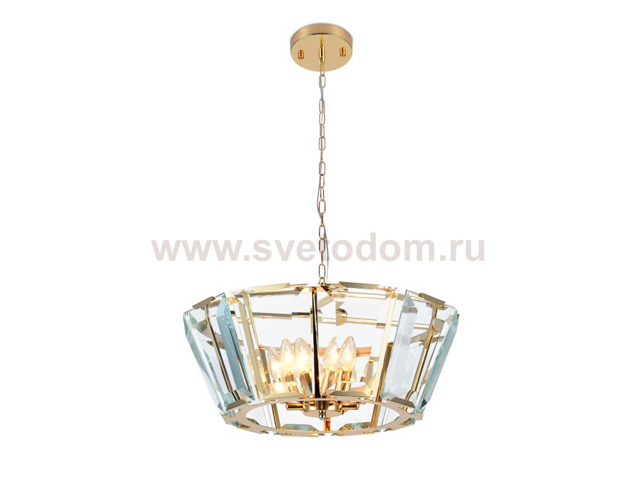 Люстра подвесная Ambrella TR5111 GD/CL золото/прозрачный E14/6 max 40W D550*1000 TRADITIONAL