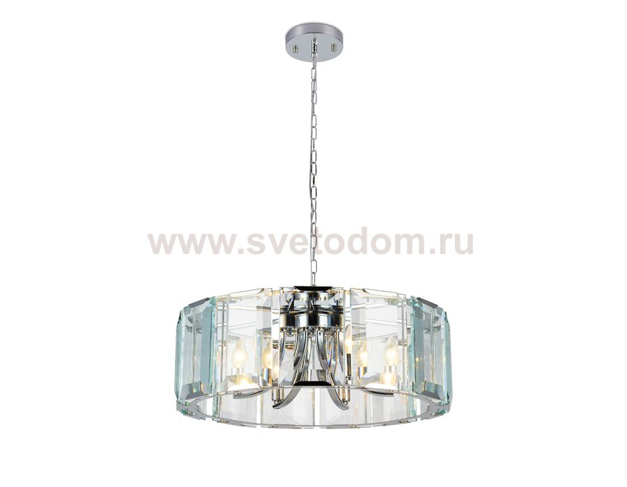 Люстра подвесная Ambrella TR5141 CH/CL хром/прозрачный E14/6 max 40W D600*1000 TRADITIONAL