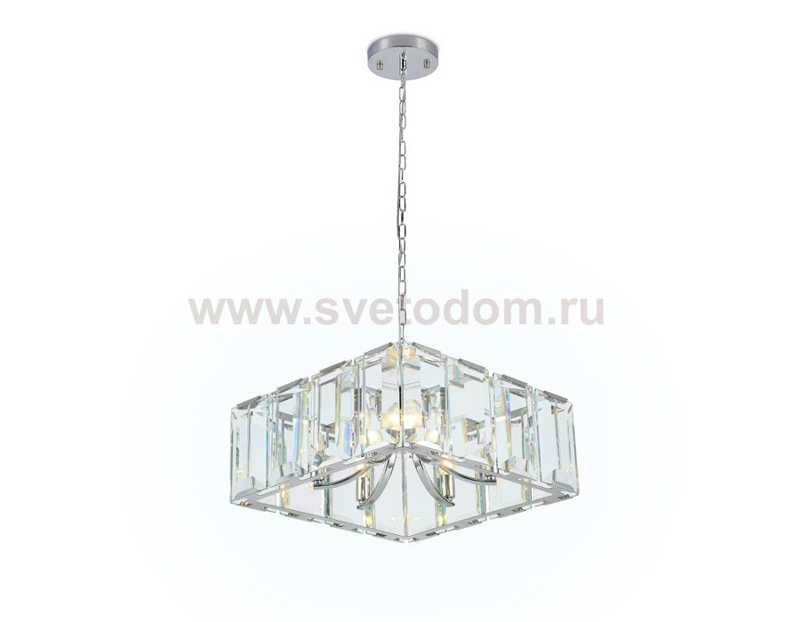 Люстра подвесная Ambrella TR5148 CH/CL хром/прозрачный E14/6 max 40W 500*500*1000 TRADITIONAL