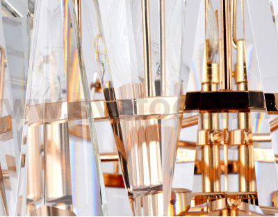 Люстра подвесная Ambrella TR5167 GD/CL золото/прозрачный E14/5 max 40W D380*515 TRADITIONAL