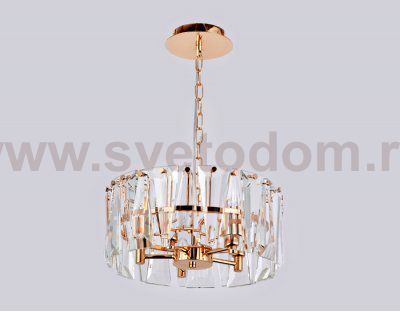 Люстра подвесная Ambrella TR5167 GD/CL золото/прозрачный E14/5 max 40W D380*515 TRADITIONAL