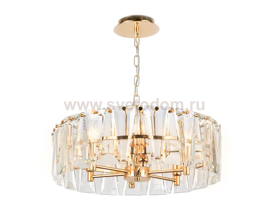 Люстра подвесная Ambrella TR5172 GD/CL золото/прозрачный E14/6 max 40W D520*515 TRADITIONAL
