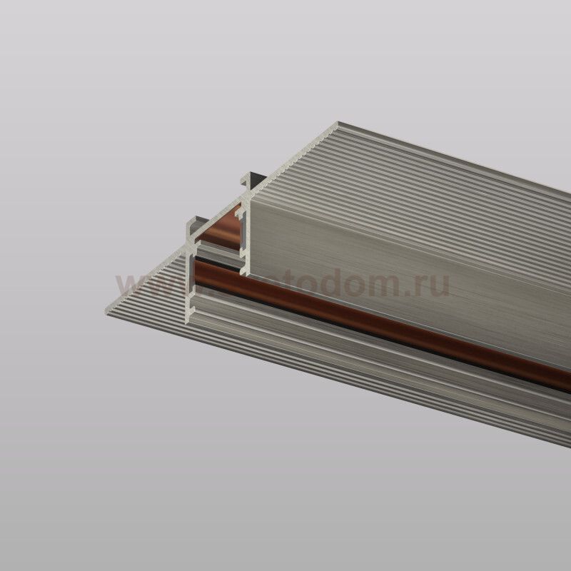 Трек SHINE HIDE для ГКЛ 12,5мм, 2м, 48В DC, IP20, цвет темный никель, алюминий