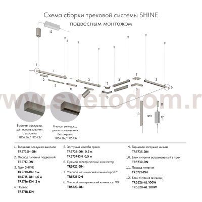 Трековый светильник Denkirs TR5718-DN SHINE BASE