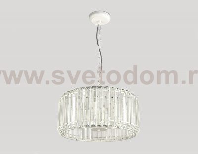 Люстра подвесная Ambrella TR5810 WH/CL белый/прозрачный E14/5 max 40W D400*650 TRADITIONAL