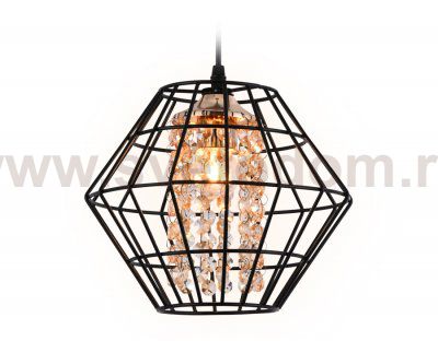 Люстра подвесная Ambrella TR5852 DCF/TI темный кофе/янтарь E27 max 40W D280*1200 TRADITIONAL