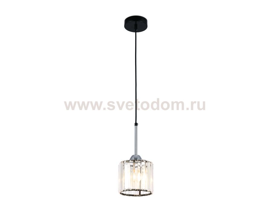 Люстра подвесная Ambrella TR5894 BK/CL черный/прозрачный E14 max 40W D135*890 TRADITIONAL