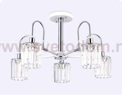 Люстра подвесная Ambrella TR5899/5 CH/CL хром/прозрачный E14 max 40W D650*400 TRADITIONAL