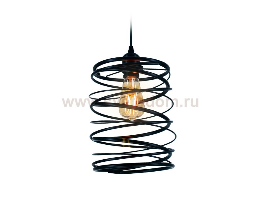 Люстра подвесная Ambrella TR8401 BK черный E27 max 60W D190*1000 TRADITIONAL