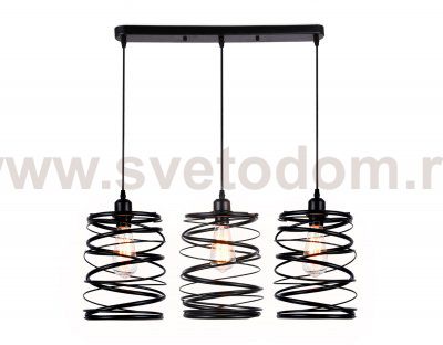 Люстра подвесная Ambrella TR8403/3 BK черный E27/3 max 60W 720*180*1000 TRADITIONAL