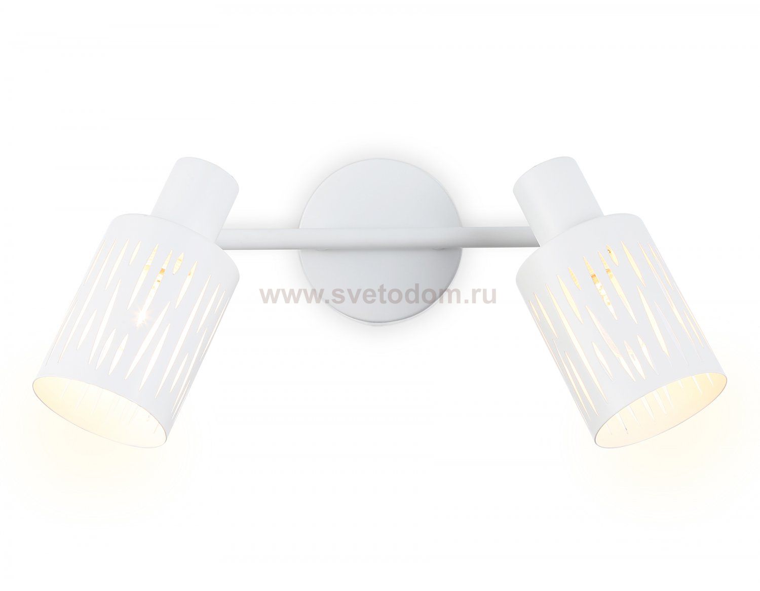 Настенно-потолочный спот в стиле лофт Ambrella TR8664/2 WH белый E14/2 max 60W 360*100*190