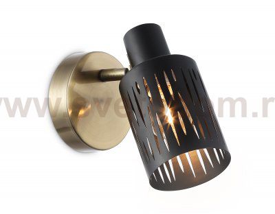 Настенно-потолочный спот в стиле лофт Ambrella TR8667 BK/SB чёрный/бронза E14 max 60W 180*100*150