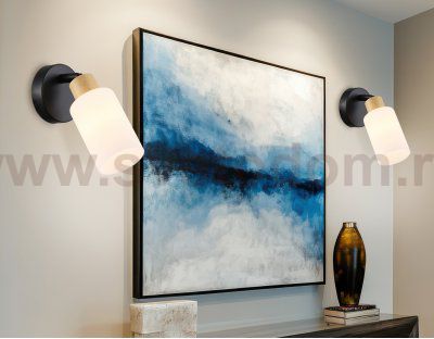 Настенно-потолочный спот в стиле лофт Ambrella TR8720 BK/WD черный/дерево E14 max 60W 175*100*160