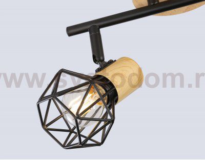 TR8752/2 BK/WD черный/дерево IP20 E27/2 310*115*200