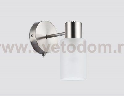 Настенный светильник с выключателем на корпусе Ambrella TR9578 SN сатин E14 max 40W 175*100*195