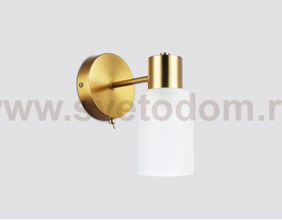 Настенный светильник с выключателем на корпусе Ambrella TR9586 BS латунь E14 max 40W 175*100*195