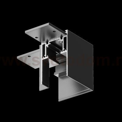 Угловой коннектор для накладного магнитного шинопровода Maytoni TRA004CL-21B Accessories for tracks