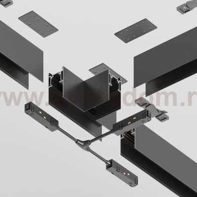 Комплектующие для накладной трековой системы Maytoni TRA010CT-41B Accessories for tracks Gravity