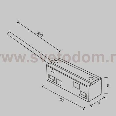 Комплектующие для трековой системы Maytoni TRA034B-42B-1 Accessories for tracks Exility