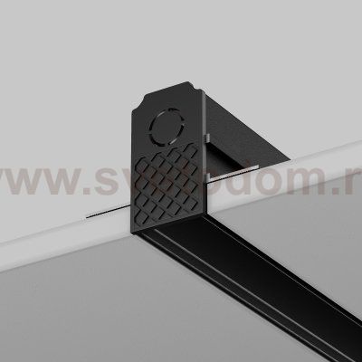 Заглушки к встраиваемому шинопроводу Maytoni серия Exility 2 шт. черный TRA034EC-42B