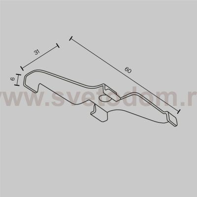 Комплектующие для накладной трековой системы Maytoni TRA034HS-21W Accessories for tracks Exility