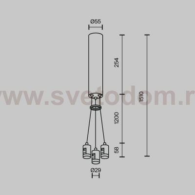 Комплектующие для трековой системы Maytoni TRA154SW-BB-R-B Accessories for tracks Flarity