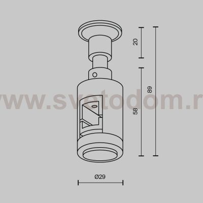 Комплектующие для трековой системы Technical TRA155CW-S1-PT