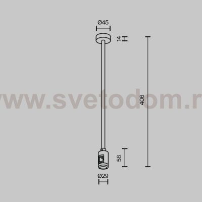 Комплектующие для систем освещения с токоведущими элементами Technical TRA158C-BL1-PT