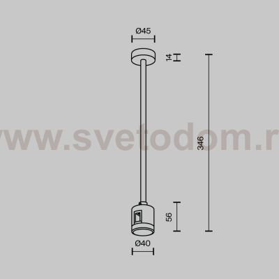Комплектующие для трековой системы Maytoni TRA158C-IPC1-BS Accessories for tracks Flarity