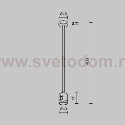 Комплектующие для систем освещения с токоведущими элементами Technical TRA158C-IPCL1-PT