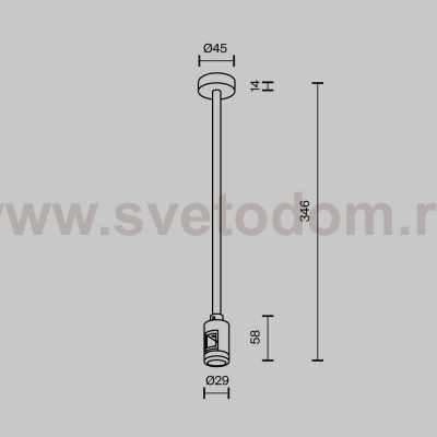 Комплектующие для трековой системы Technical TRA158C-S1-PT