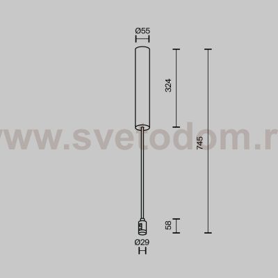 Комплектующие для систем освещения с токоведущими элементами Technical TRA159C-BB1-PT