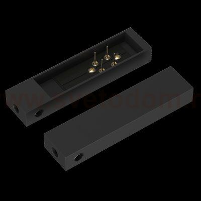 Комплектующие для трековой системы Maytoni TRA160C-B Accessories for tracks Elasity