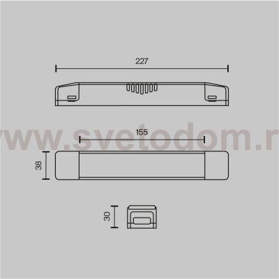 Блок питания Maytoni TRA160DR-150W-S Power Supply Elasity